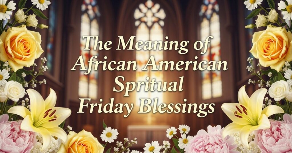The Meaning of African American Spiritual Friday Blessings