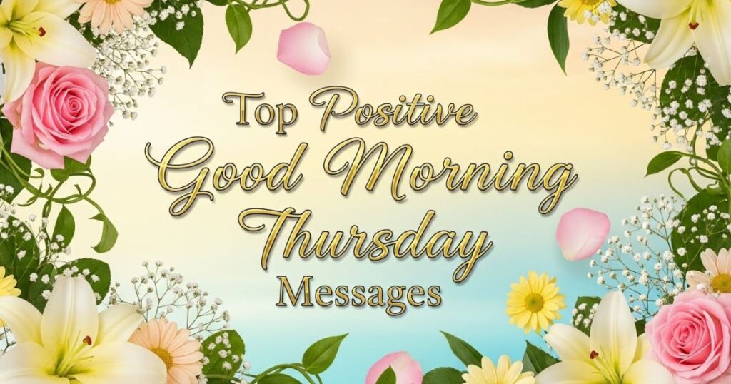 Top Positive Good Morning Thursday Messages