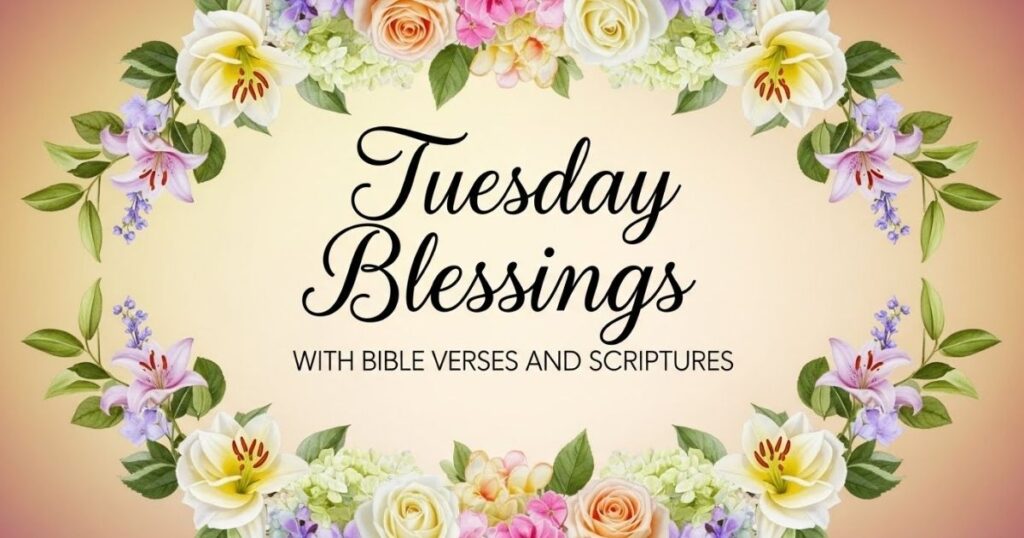 Tuesday Blessings with Bible Verses and Scriptures