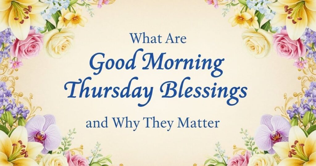 What Are Good Morning Thursday Blessings and Why They Matter