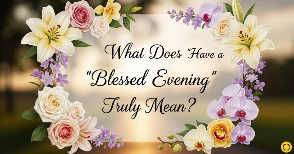 What Does “Have a Blessed Evening” Truly Mean?