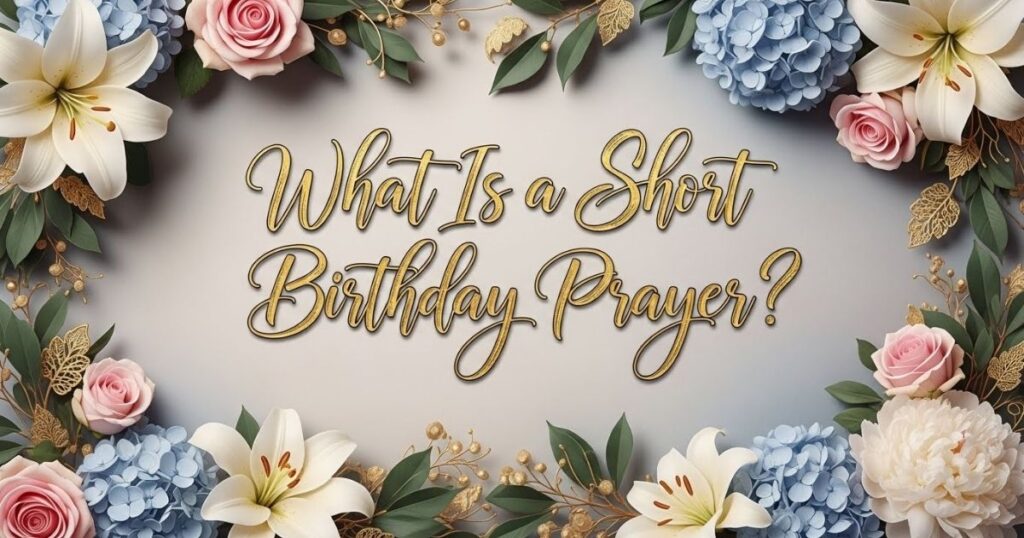 What Is a Short Birthday Prayer?