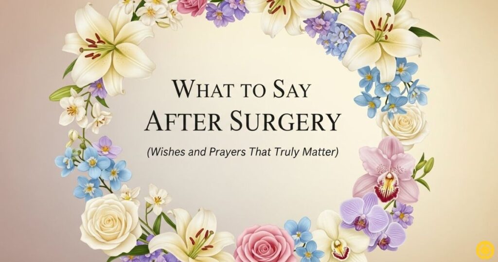 What to Say After Surgery (Wishes and Prayers That Truly Matter)
