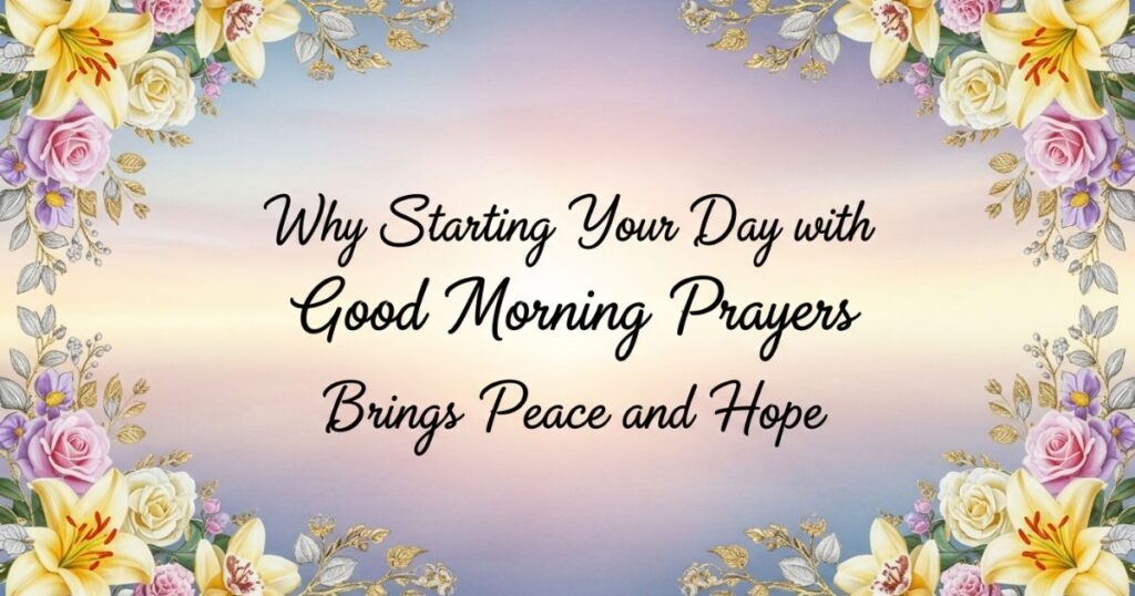 Why Starting Your Day with Good Morning Prayers Brings Peace and Hope