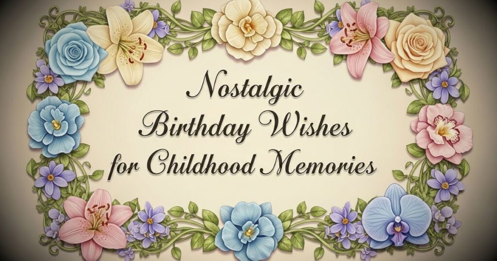 Nostalgic Birthday Wishes for Childhood Memories