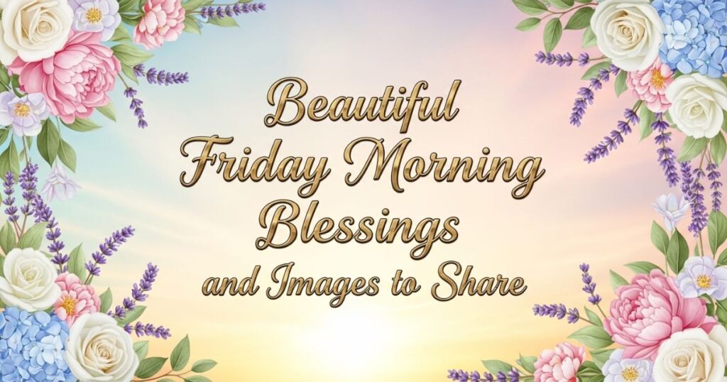 Beautiful Friday Morning Blessings and Images to Share