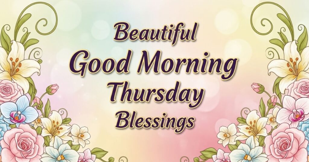 Beautiful Good Morning Thursday Blessings