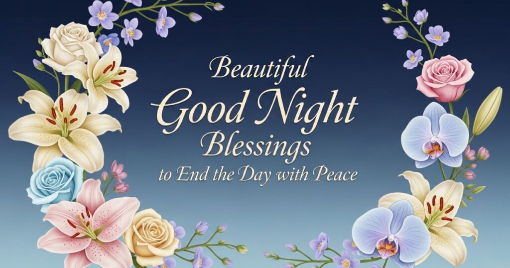 Beautiful Good Night Blessings to End the Day with Peace