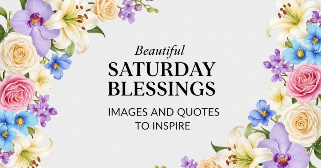 Beautiful Saturday Blessings Images and Quotes to Inspire