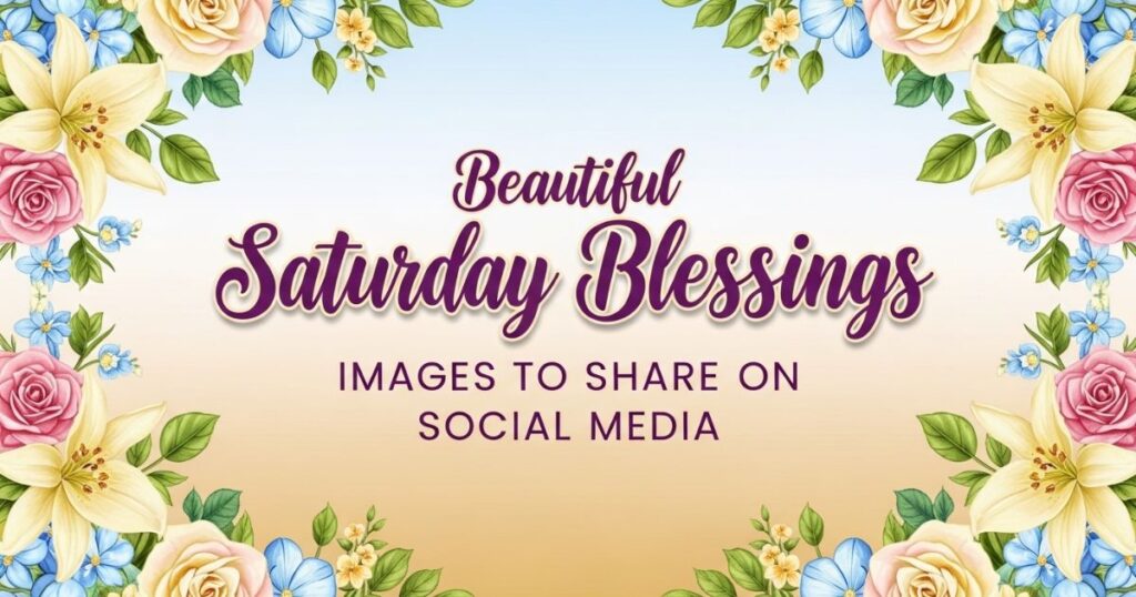 Beautiful Saturday Blessings Images to Share on Social Media