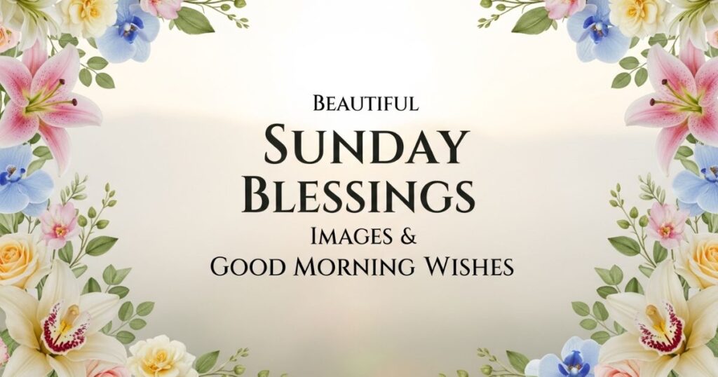 Beautiful Sunday Blessings Images & Good Morning Wishes