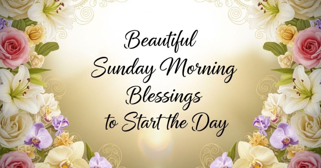 Beautiful Sunday Morning Blessings to Start the Day