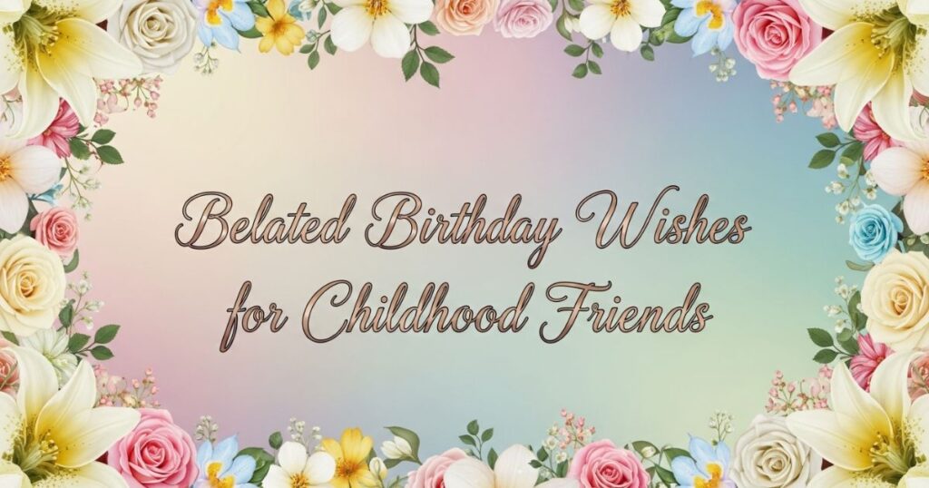 Belated Birthday Wishes for Childhood Friends