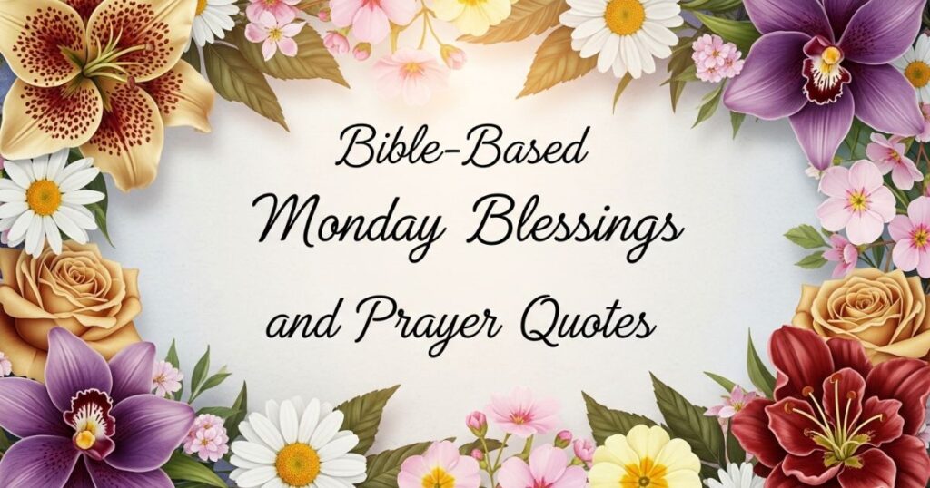 Bible-Based Monday Blessings and Prayer Quotes