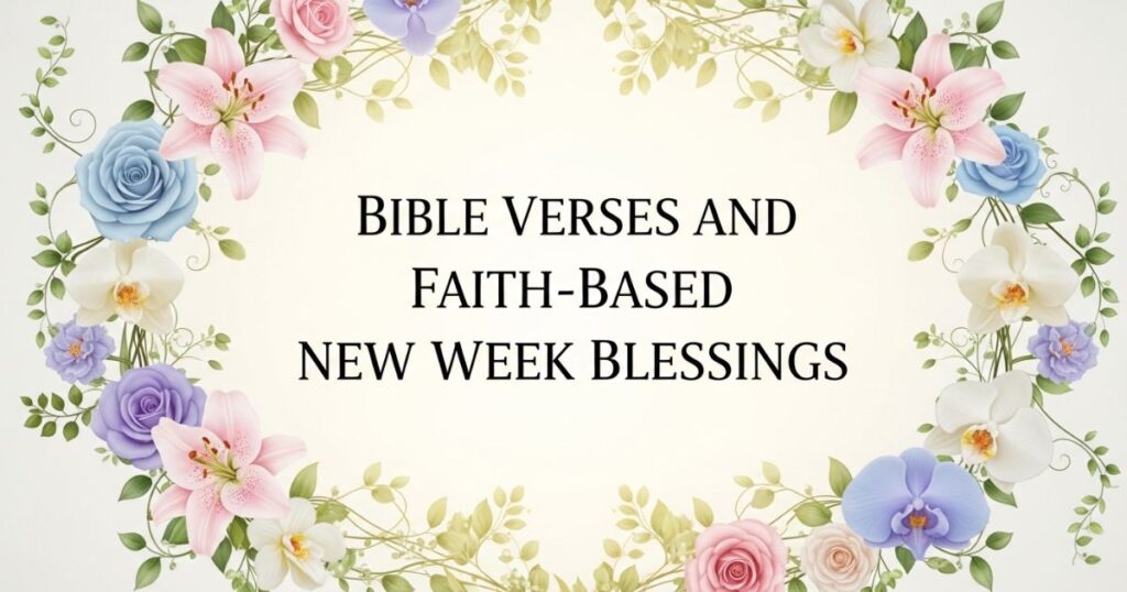 Bible Verses and Faith-Based New Week Blessings