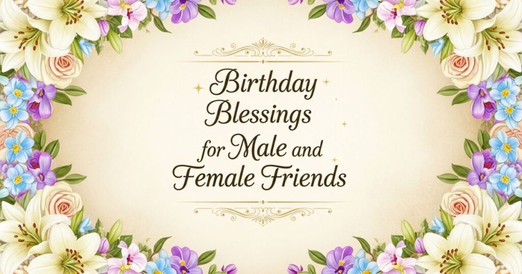 Birthday Blessings for Male and Female Friends
