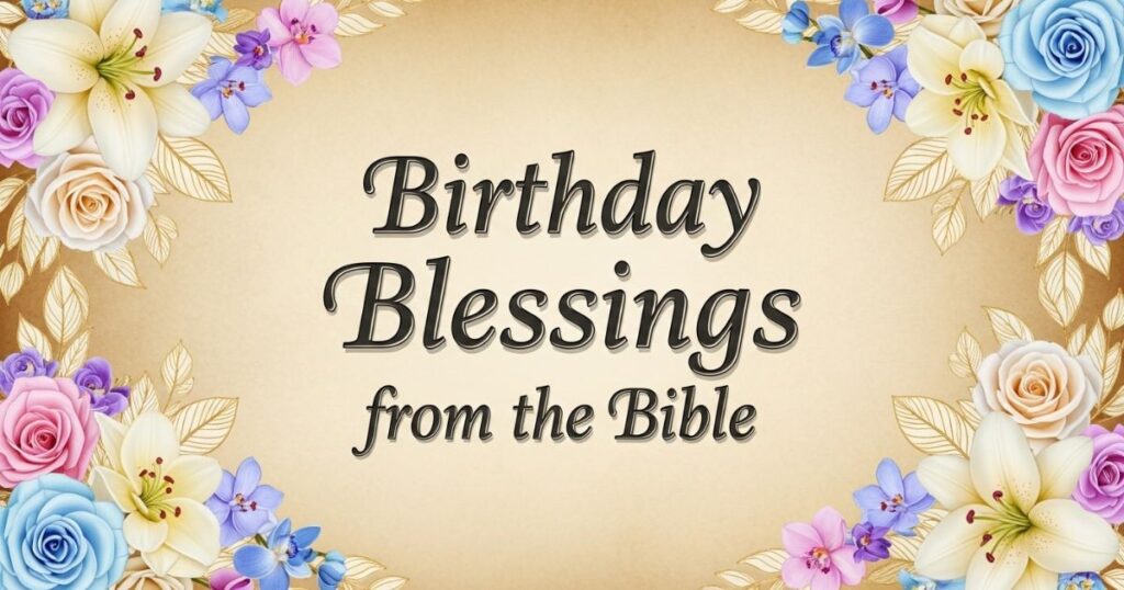 Birthday Blessings from the Bible