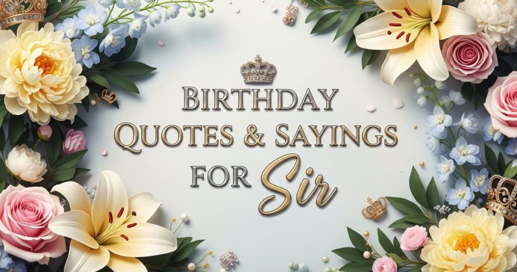 Birthday Quotes & Sayings for Sir
