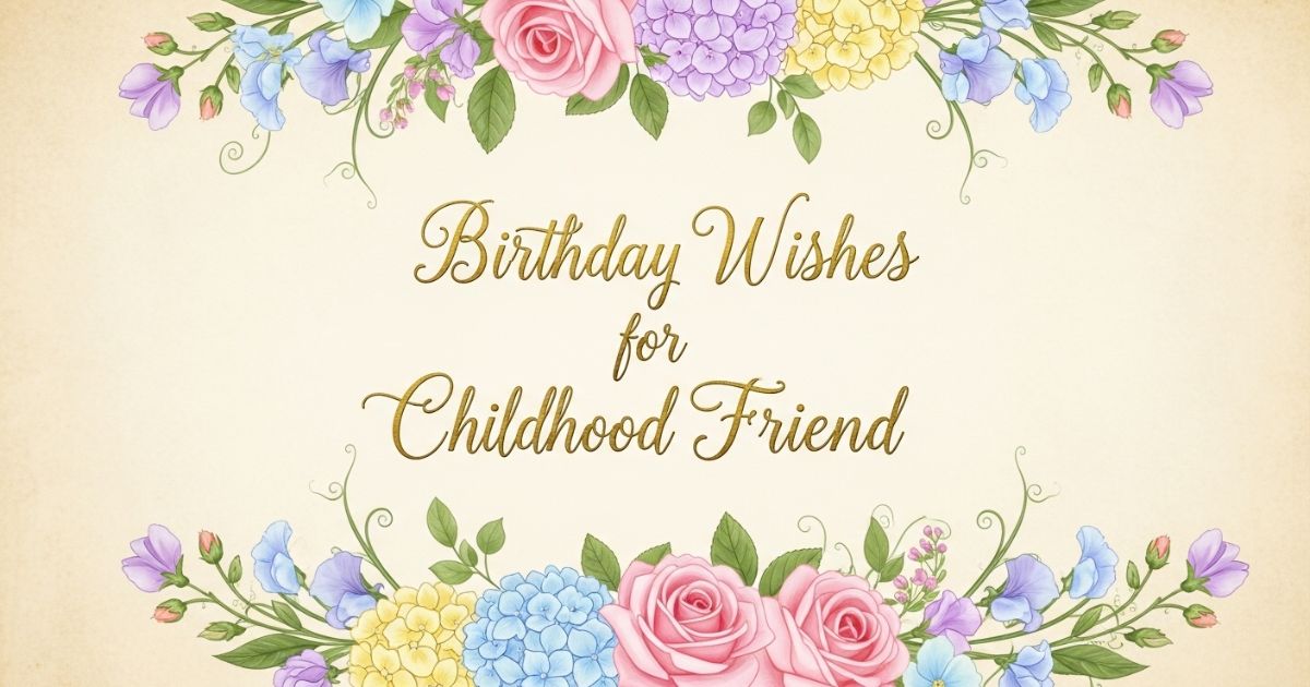 birthday wishes for childhood friend