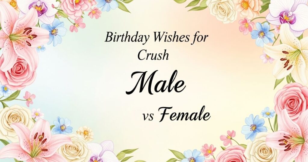 Birthday Wishes for Crush Male vs Female