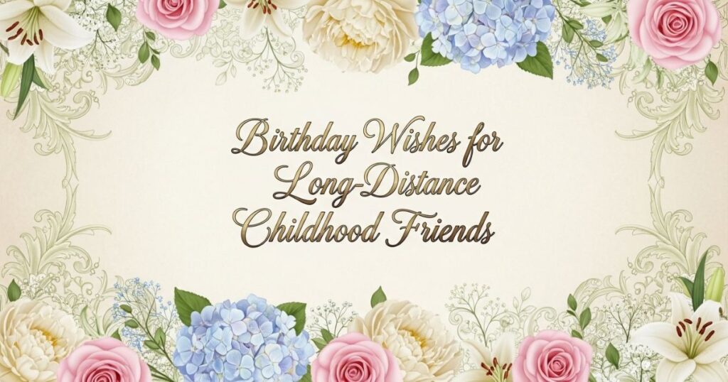 Birthday Wishes for Long-Distance Childhood Friends