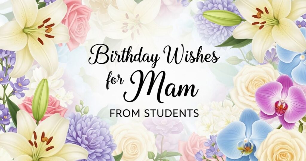 Birthday Wishes for Mam from Students