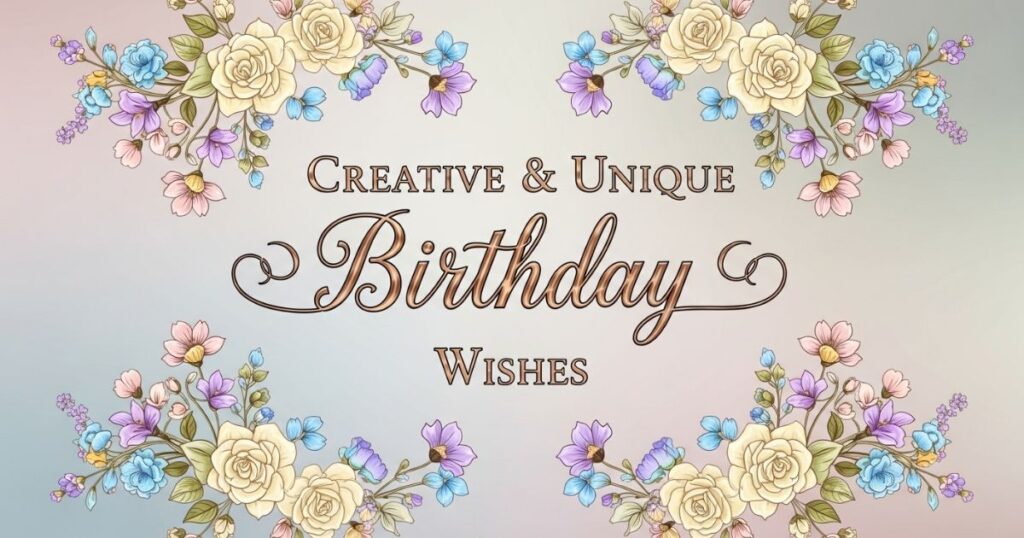 Creative & Unique Birthday Wishes