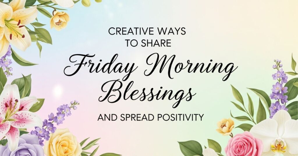 Creative Ways to Share Friday Morning Blessings and Spread Positivity