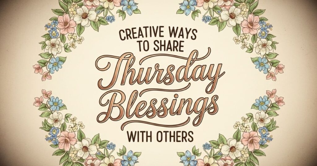 Creative Ways to Share Thursday Blessings with Others