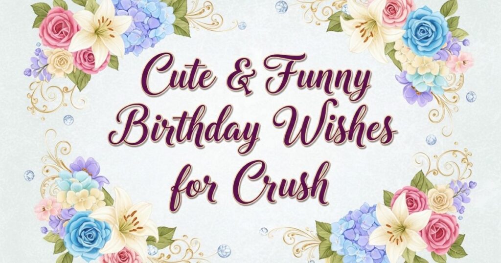 Cute & Funny Birthday Wishes for Crush