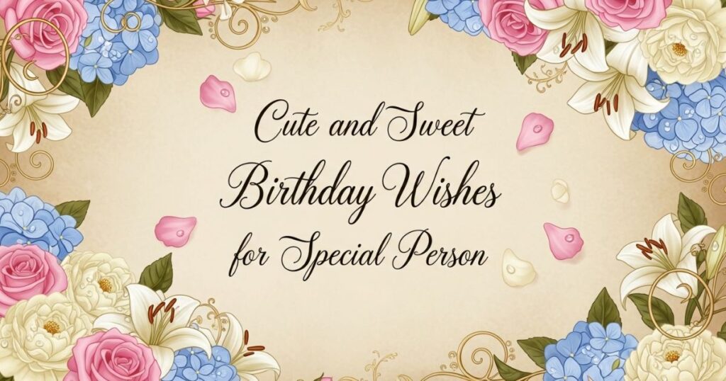 Cute and Sweet Birthday Wishes for Special Person