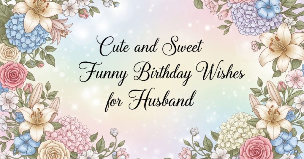 Cute and Sweet Funny Birthday Wishes for Husband