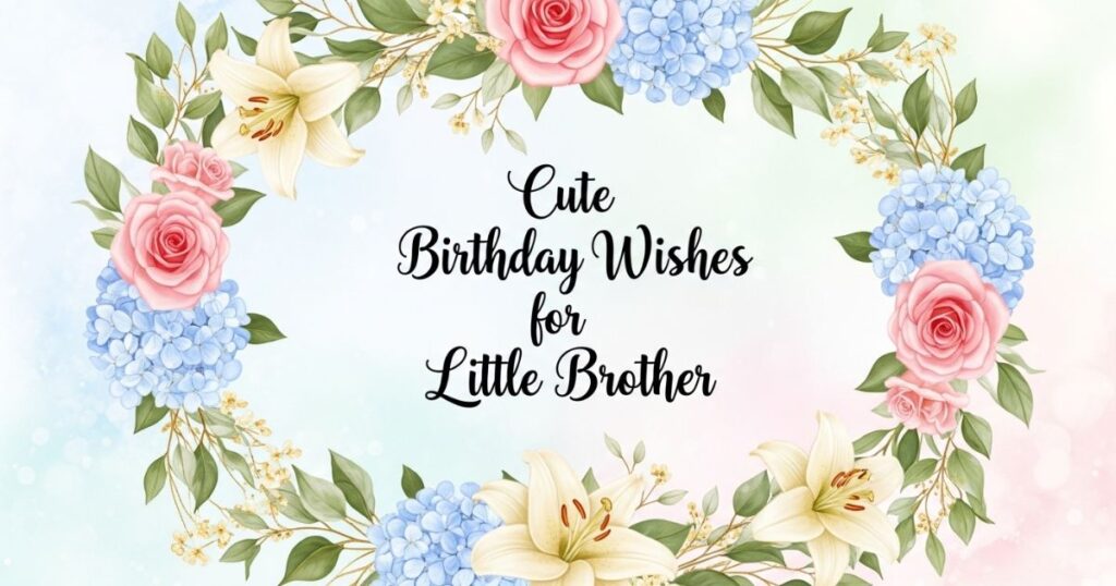 Cute Birthday Wishes for Little Brother