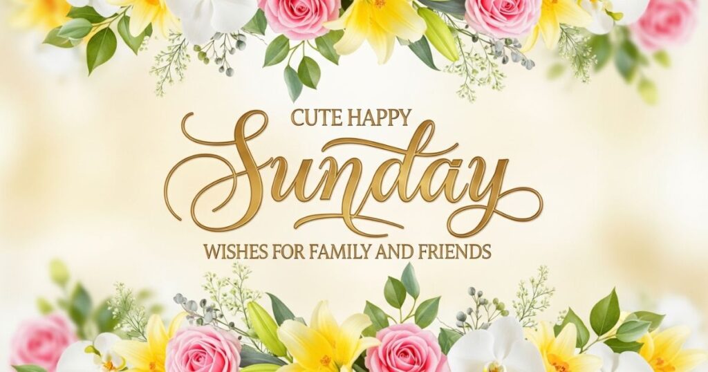 Cute Happy Sunday Wishes for Family and Friends