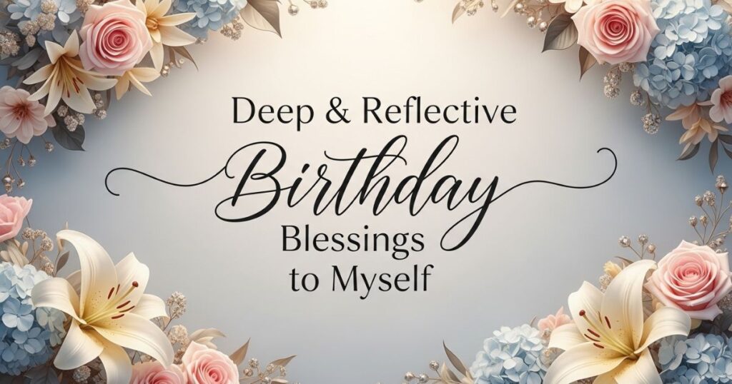 Deep & Reflective Birthday Blessings to Myself