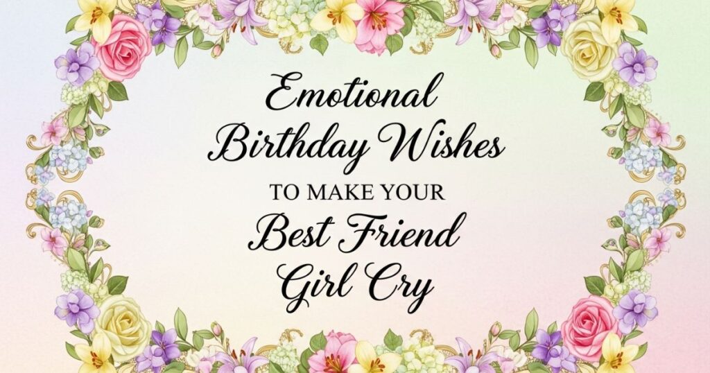 Emotional Birthday Wishes to Make Your Best Friend Girl Cry