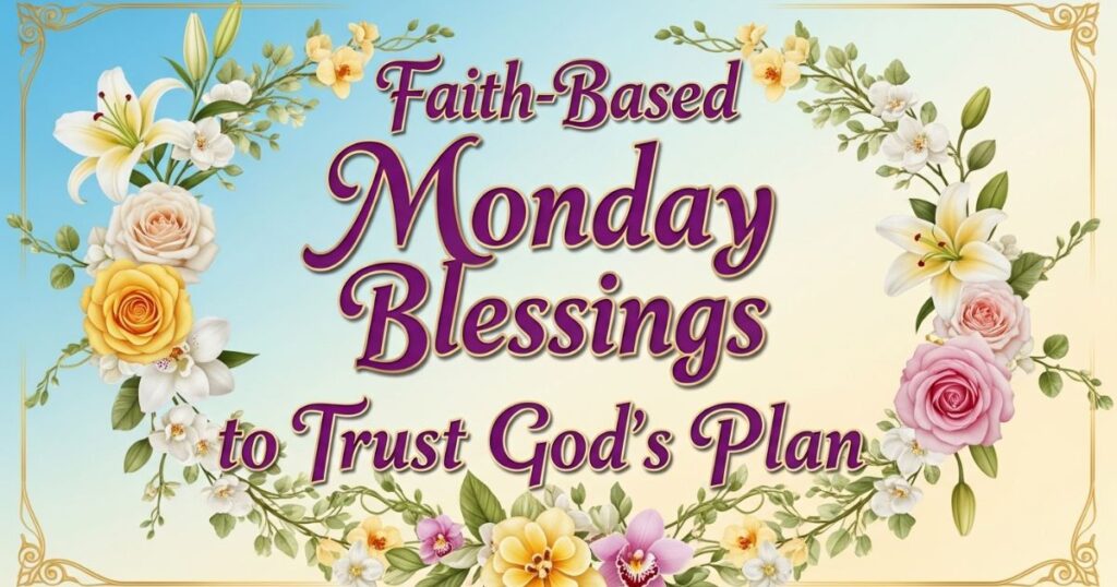 Faith-Based Monday Blessings to Trust God’s Plan