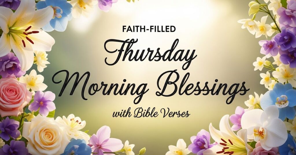 Faith-Filled Thursday Morning Blessings with Bible Verses