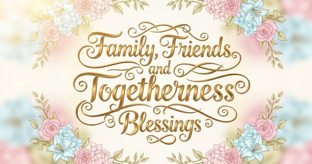 Family, Friends, and Togetherness Blessings