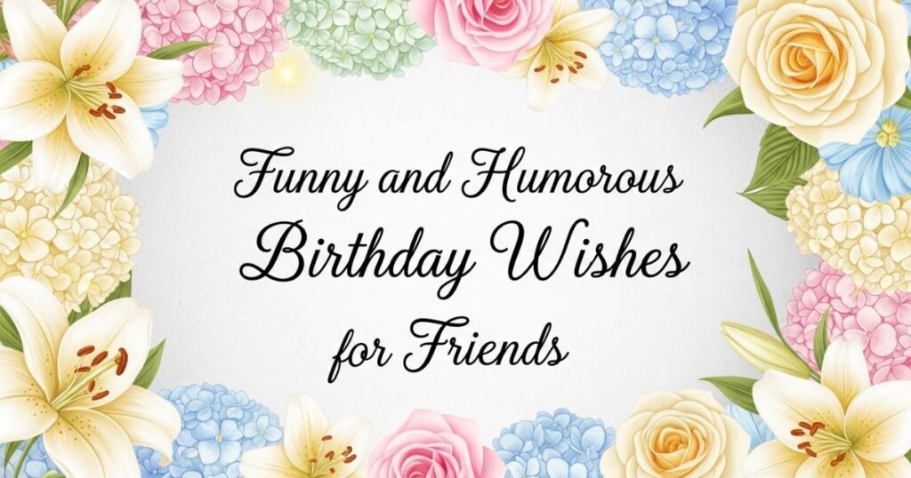 Funny and Humorous Birthday Wishes for Friends