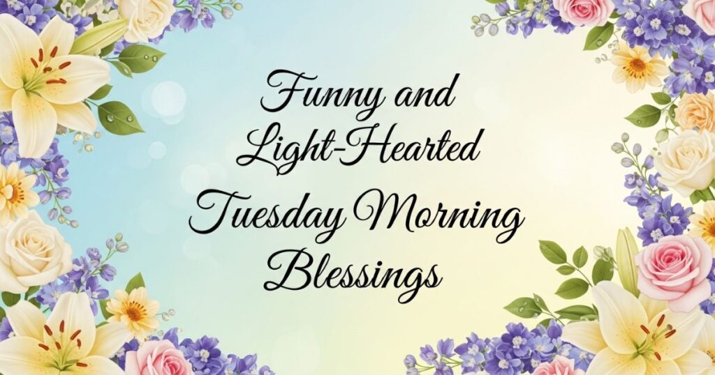 Funny and Light-Hearted Tuesday Morning Blessings