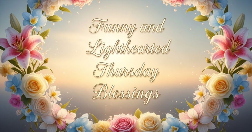 5. Funny and Lighthearted Thursday Blessings