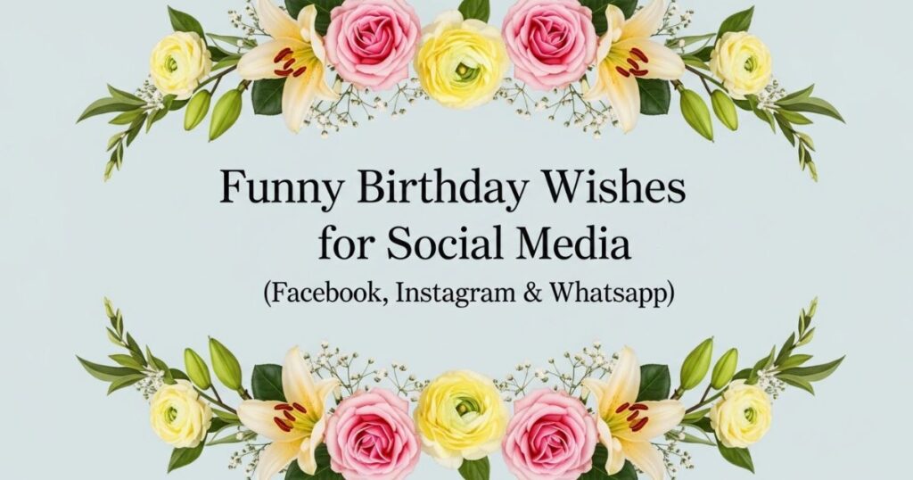 Funny Birthday Wishes for Husband for Social Media (Facebook, Instagram & WhatsApp)