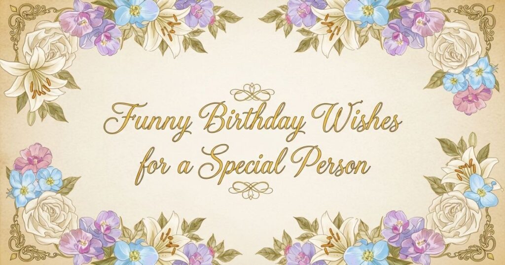 Funny Birthday Wishes for Special Person