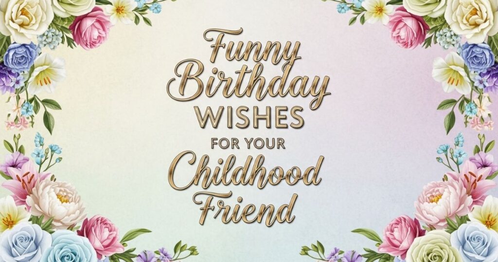 Funny Birthday Wishes for Your Childhood Friend