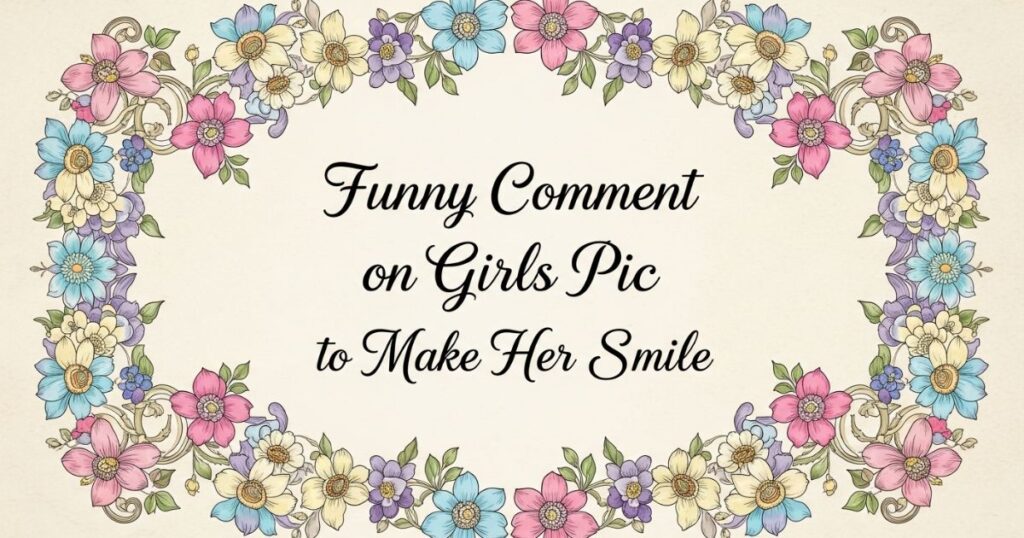 Funny Comment on Girls Pic to Make Her Smile