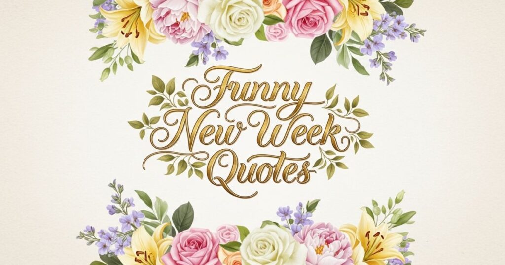 Funny New Week Quotes