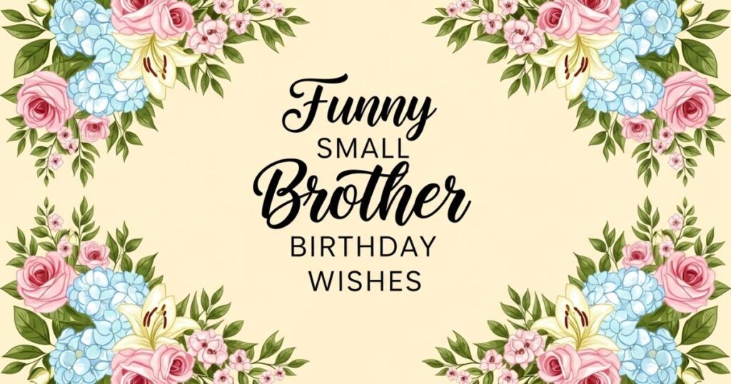 Funny Small Brother Birthday Wishes