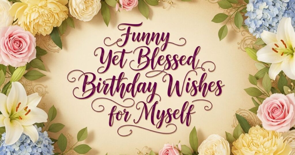 Funny Yet Blessed Birthday Wishes for Myself