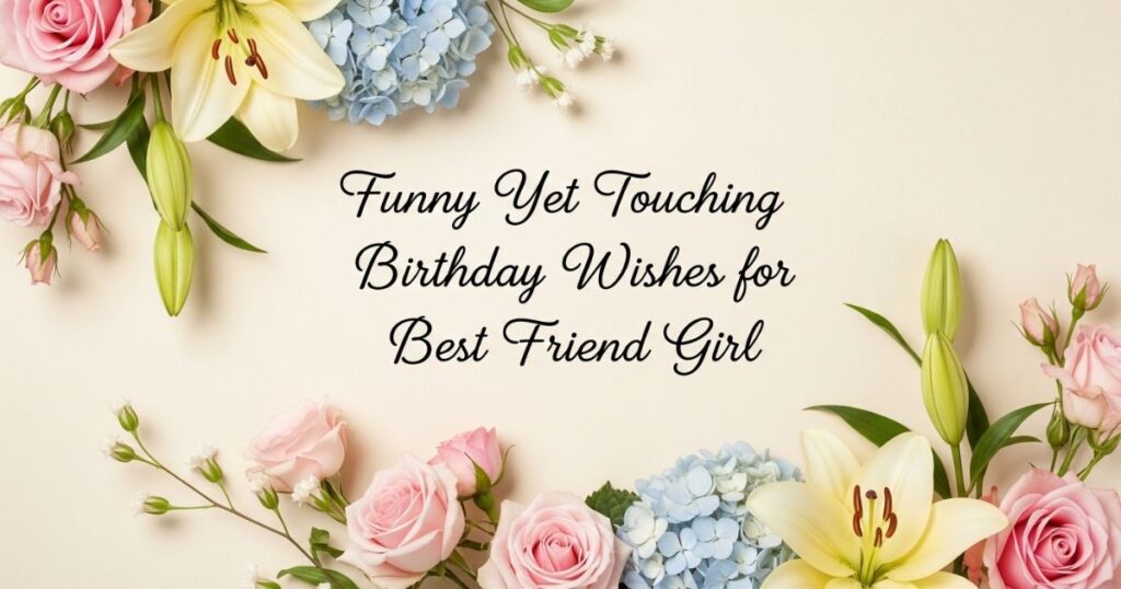 Funny Yet Touching Birthday Wishes for Best Friend Girl